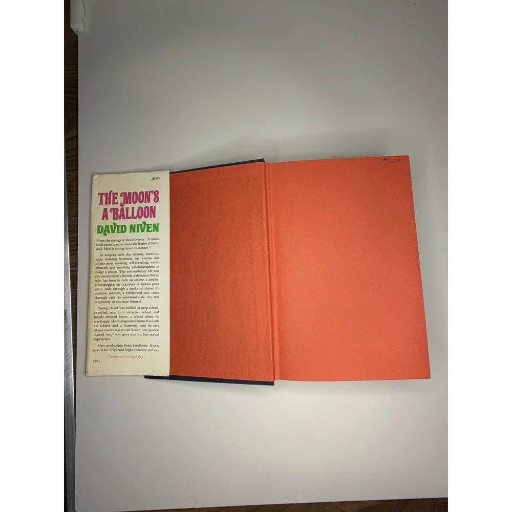 The Moon's a Balloon David Niven 1972 Putnam Hardcover Vintage
